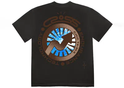 Pre-owned Travis Scott Men's  Cactus Jack Endurance Tee Shirt In Black