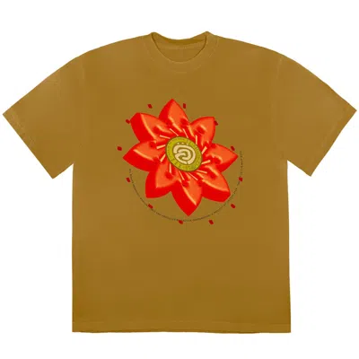 Pre-owned Travis Scott Men's  Cactus Jack Flower T-shirt In Gold