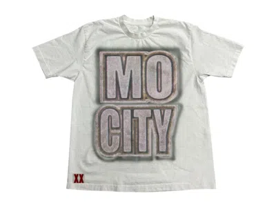 Pre-owned Travis Scott Men's  Cactus Jack Mo City Tee Shirt In White