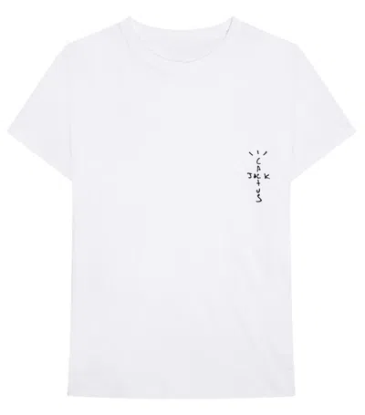 Pre-owned Travis Scott Men's  Cactus Jack Records T-shirt In White