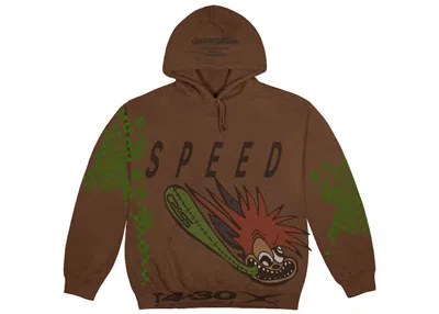 Pre-owned Travis Scott Men's  Cactus Jack Speed Hoodie In Brown