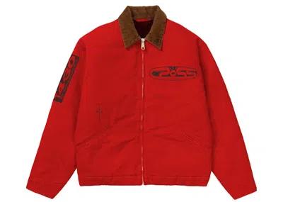 Pre-owned Travis Scott Men's  Cactus Jack Speed System Jacket In Red