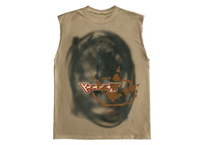 Pre-owned Travis Scott Men's  Cactus Jack Sprayed Muscle Tank