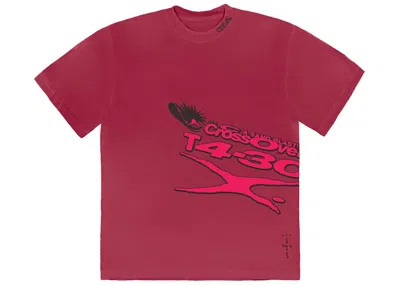 Pre-owned Travis Scott Men's  Cactus Jack T430x Tee Shirt In Magenta