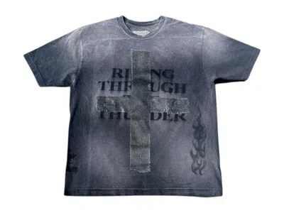 Pre-owned Travis Scott Men's  Cactus Jack Utopia Thunder Tee Shirt In Black