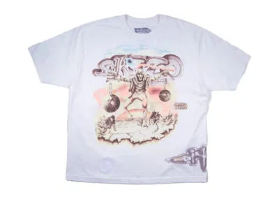 Pre-owned Travis Scott Men's  Cactus Jack Utopia Tour Skitzo Circus Maximus Tee Shirt In White