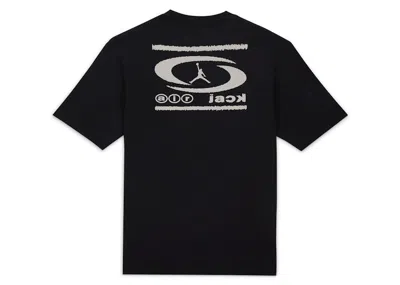 Pre-owned Travis Scott Men's  Cactus Jack X Jordan Mj Ts Air Tee Shirt In Black/sail In Multi