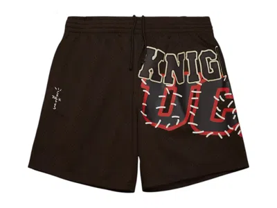 Pre-owned Travis Scott Men's  Cactus Jack X M&n X Ucf Shorts In Brown