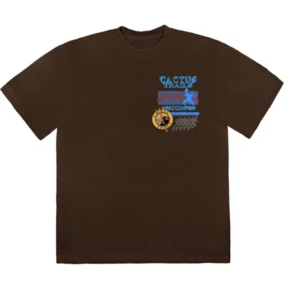 Pre-owned Travis Scott Men's  Cactus Trails Assn T-shirt In Brown