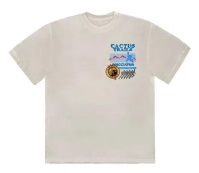 Pre-owned Travis Scott Men's  Cactus Trails Assn T-shirt In Cream