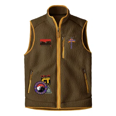Pre-owned Travis Scott Men's  Cactus Trails Fullzip Sherpa Vest In Brown
