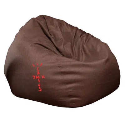 Pre-owned Travis Scott Men's  Cj Bean Bag Chair In Brown