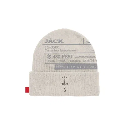 Pre-owned Travis Scott Men's  Cj System I Beanie In Natural