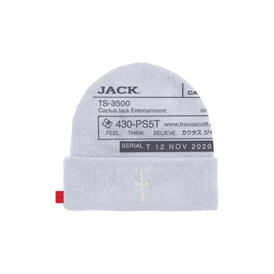 Pre-owned Travis Scott Men's  Cj System Ii Beanie In Blue