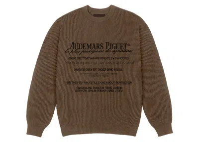 Pre-owned Travis Scott Men's  Cj X Audemars Piguet Knitted Sweater In Brown
