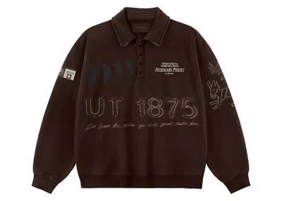 Pre-owned Travis Scott Men's  Cj X Audemars Piguet Rugby Sweater In Dark Brown