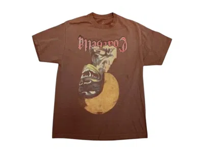 Pre-owned Travis Scott Men's  Coachella 2025 Nightshow Tee Shirt In Brown
