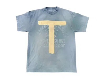 Pre-owned Travis Scott Men's  Coachella 2025 Ttape Tee Shirt In Blue