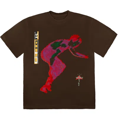 Pre-owned Travis Scott Men's  Digital T-shirt In Brown