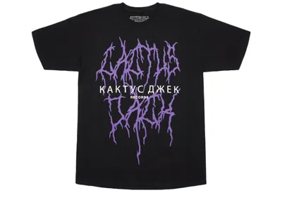 Pre-owned Travis Scott Men's  Dj Screw Lightning Tee Shirt In Black