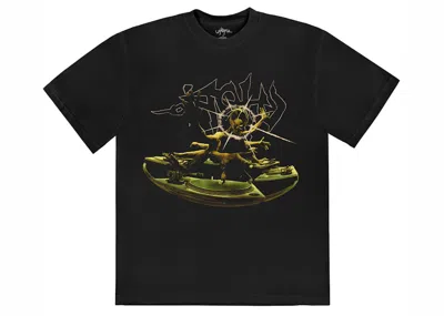 Pre-owned Travis Scott Men's  Dj Tee Shirt In Black