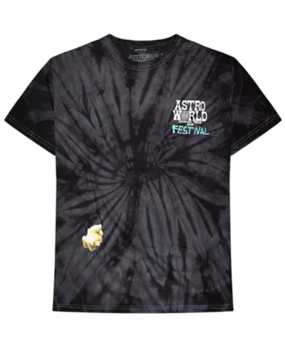 Pre-owned Travis Scott Men's  Festival Airbrush Tee Shirt In Tie Dye