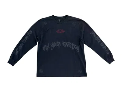 Pre-owned Travis Scott Men's  Fix Your Energy Longsleeve In Black