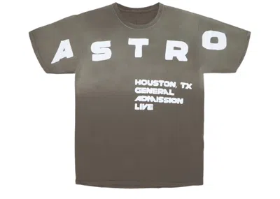 Pre-owned Travis Scott Men's  Flaming Tv Tee Shirt In Green