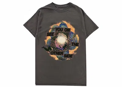 Pre-owned Travis Scott Men's  Flower Portal T-shirt In Grey