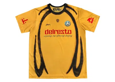 Pre-owned Travis Scott Men's  Germany Soccer Jersey In Yellow