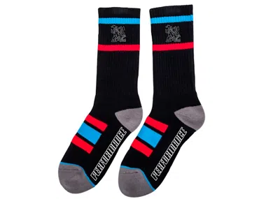 Pre-owned Travis Scott Men's  Jackboys Socks In Black/blue/red