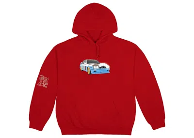 Pre-owned Travis Scott Men's  Jackboys Vehicle Hoodie In Red