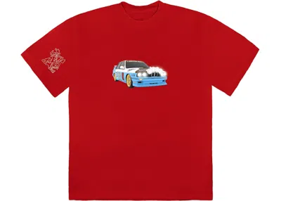 Pre-owned Travis Scott Men's  Jackboys Vehicle T-shirt In Red