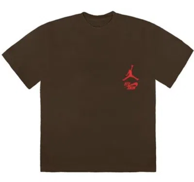 Pre-owned Travis Scott Men's  Jordan Cactus Jack Highest T Shirt In Brown