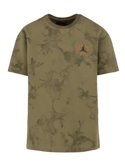 Pre-owned Travis Scott Men's  Jordan Short Sleeve Tee Shirt In Olive