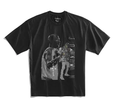 Pre-owned Travis Scott Men's  Jordan Tee Shirt In Black