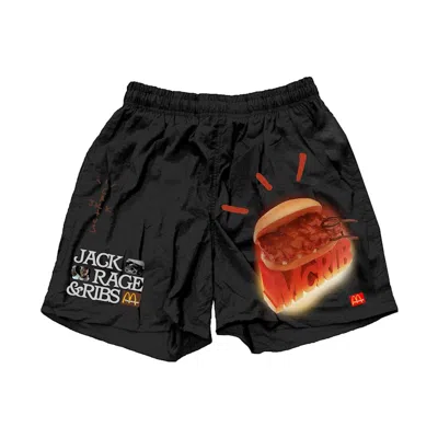 Pre-owned Travis Scott Men's  Mcrib Shorts In Black