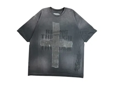 Pre-owned Travis Scott Men's  Metlife Ii T-shirt In Black/grey