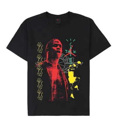 Pre-owned Travis Scott Men's  Mj 1 Tee Shirt In Black
