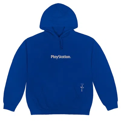 Pre-owned Travis Scott Men's  Motherboard Iii Hoodie In Royal Blue
