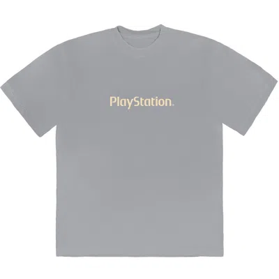 Pre-owned Travis Scott Men's  Motherboard Logo Iii T-shirt In Grey