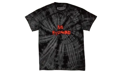 Pre-owned Travis Scott Men's  No Bystanders Tee Shirt In Black Tie Dye