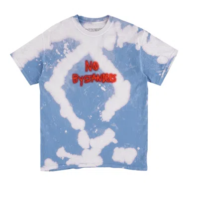 Pre-owned Travis Scott Men's  No Bystanders Tee Shirt In Blue Tie Dye