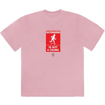 Pre-owned Travis Scott Men's  Not A Crime T-shirt I In Pink