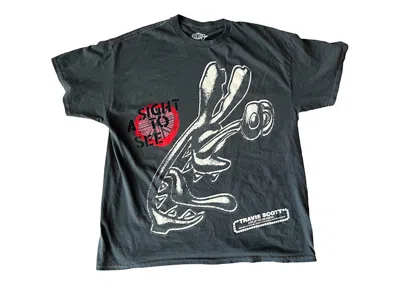 Pre-owned Travis Scott Men's  O2 A Sight To See T-shirt In Black
