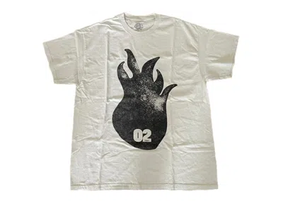 Pre-owned Travis Scott Men's  O2 Flame T-shirt In White