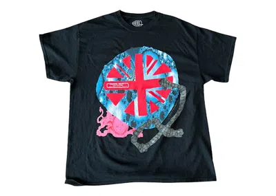Pre-owned Travis Scott Men's  O2 Union Jack T-shirt In Black