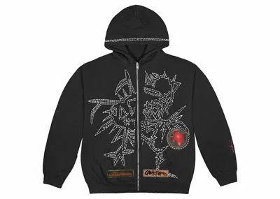 Pre-owned Travis Scott Men's  Out Zip Up Hoodie In Black