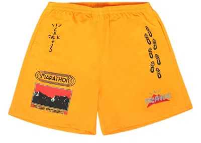 Pre-owned Travis Scott Men's  Path Shorts In Gold