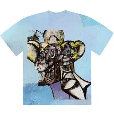 Pre-owned Travis Scott Men's  Portrait Of Travis Tie Dye T-shirt